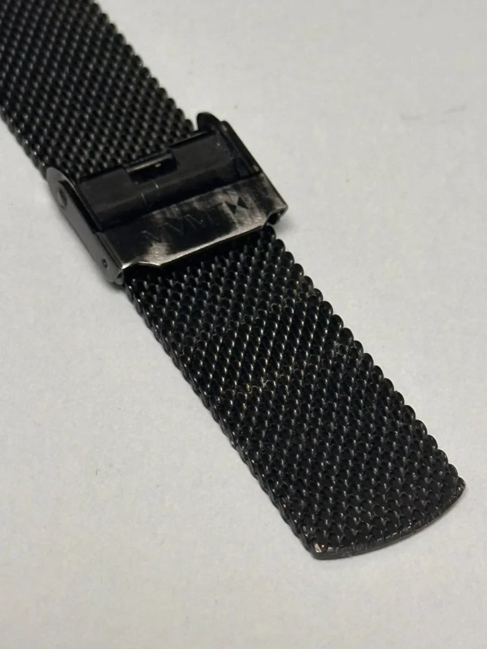MVMT Dot Watch Women All Black 35MM Mesh Band New Battery 8.5 Inch